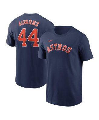 Nike - Men's Yordan Alvarez Navy Houston Astros Fuse Name  Number T-Shirt