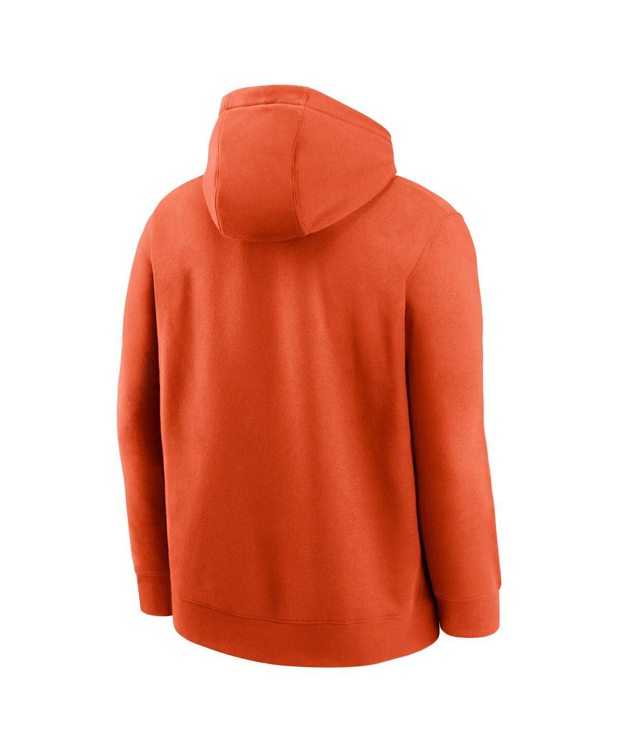 JORDAN MEN'S ORANGE FLORIDA GATORS PRIMETIME CLUB FLEECE PULLOVER HOODIE 