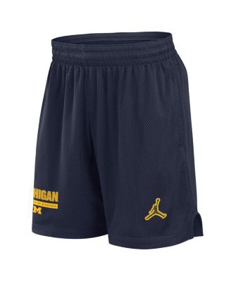Men's Navy Michigan Wolverines 2024 Sideline Performance Mesh Shorts