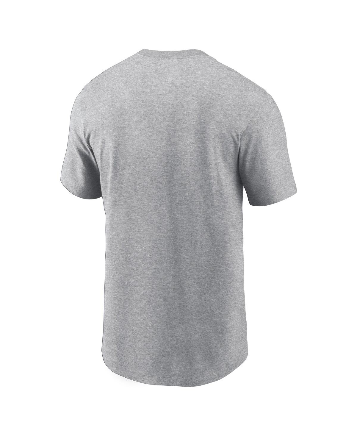 Jordan Men's Heather Gray Michigan Wolverines Local Song T-shirt In Gray