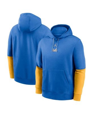 Jordan - Men's Blue/Gold UCLA Bruins 2024 Sideline Club Pullover Hoodie