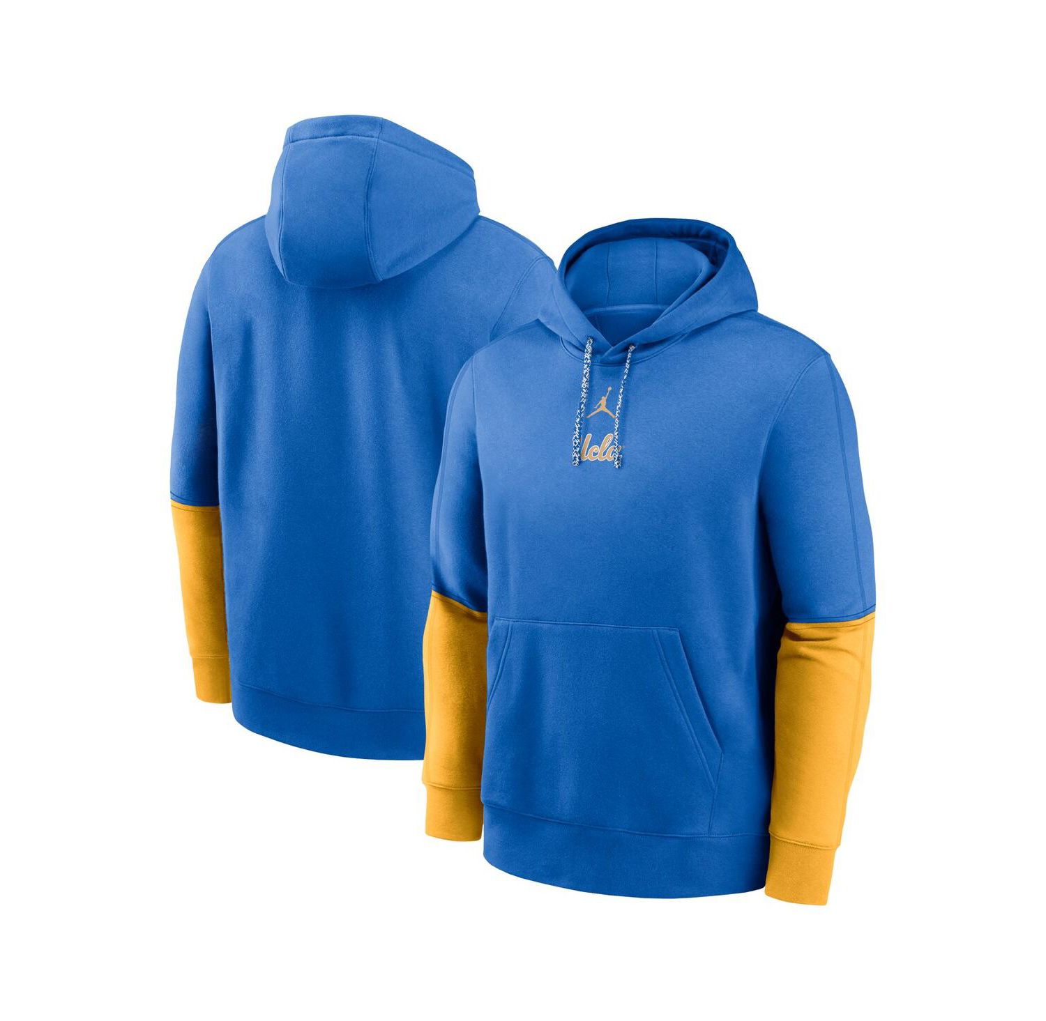 Men's Blue/Gold UCLA Bruins 2024 Sideline Club Pullover Hoodie