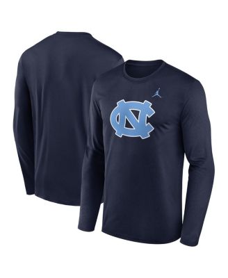 Jordan - Men's Navy North Carolina Tar Heels Primetime Primary Legend Long Sleeve T-shirt
