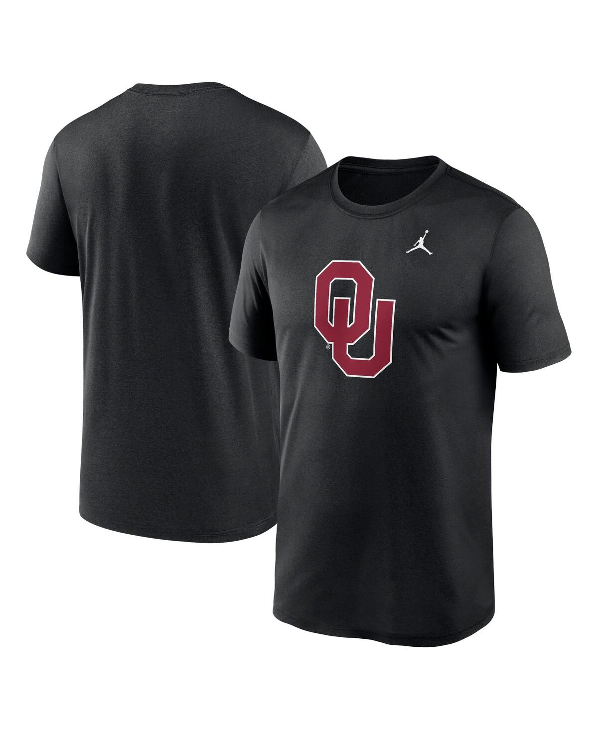 Jordan Men's Black Oklahoma Sooners Primetime Evergreen Logo T-shirt In Black