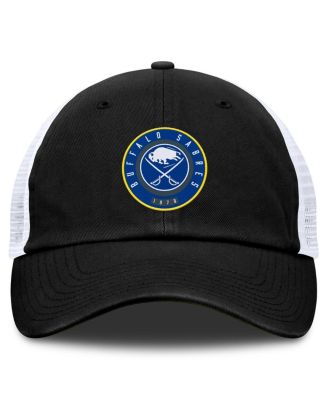 Men's Black/White Buffalo Sabres Averie Trucker Adjustable Hat