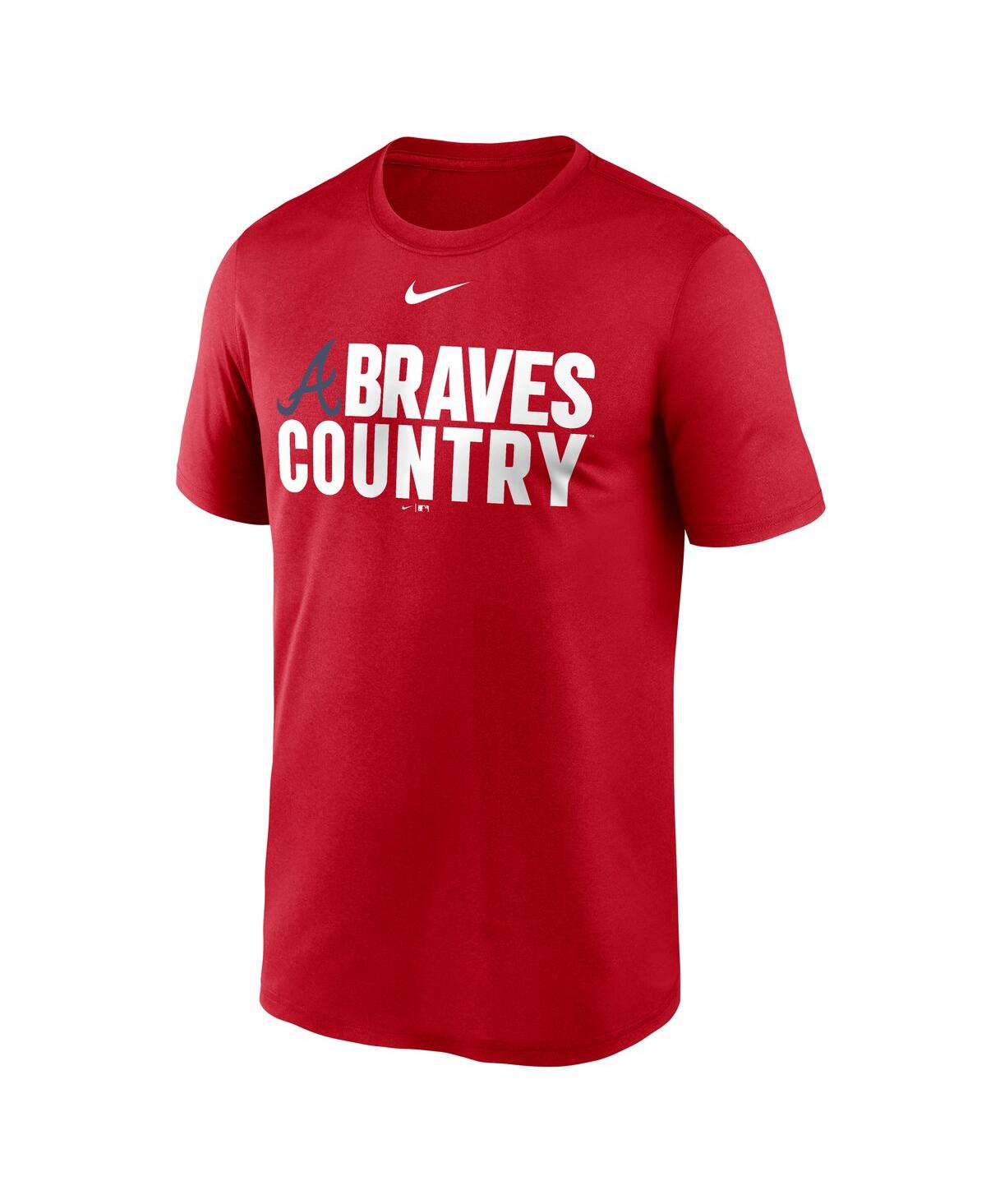 Nike Men's Red Atlanta Braves Local Legend Performance T-shirt In Red