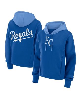 Fanatics - Women's Royal Kansas City Royals Oversized High Hip Legacy Fleece Pullover Hoodie