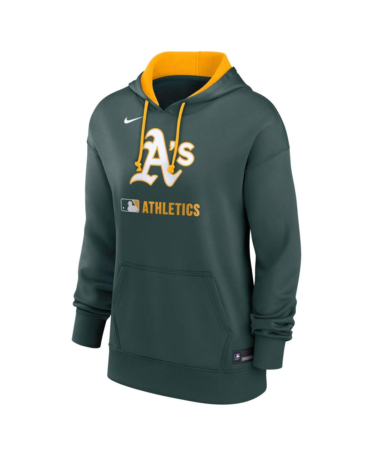 Nike Women's Green Athletics Authentic Collection Performance Pullover Hoodie In Green