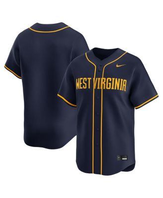 Nike - Men's Navy West Virginia Mountaineers College Limited Baseball Jersey