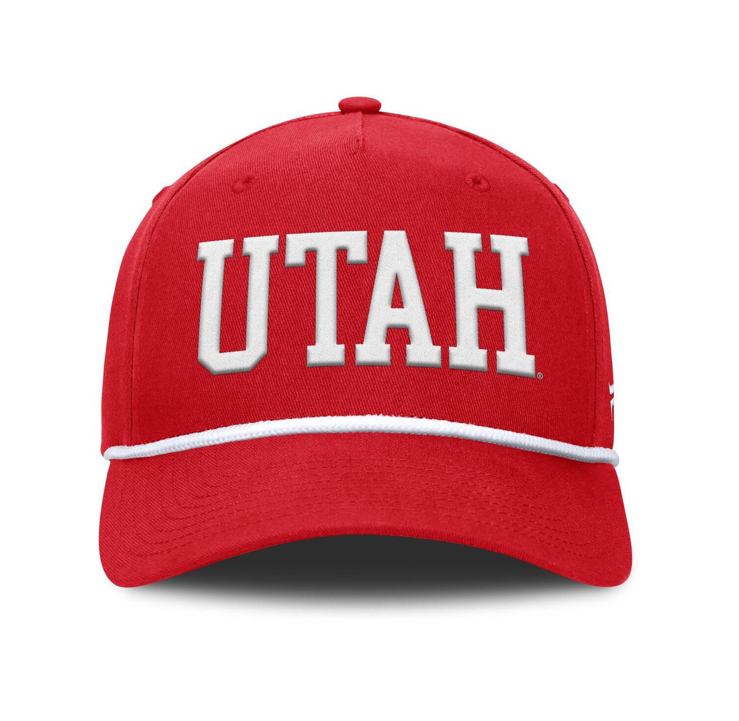 Men's Red Utah Utes Foul Ball Rope Adjustable Hat