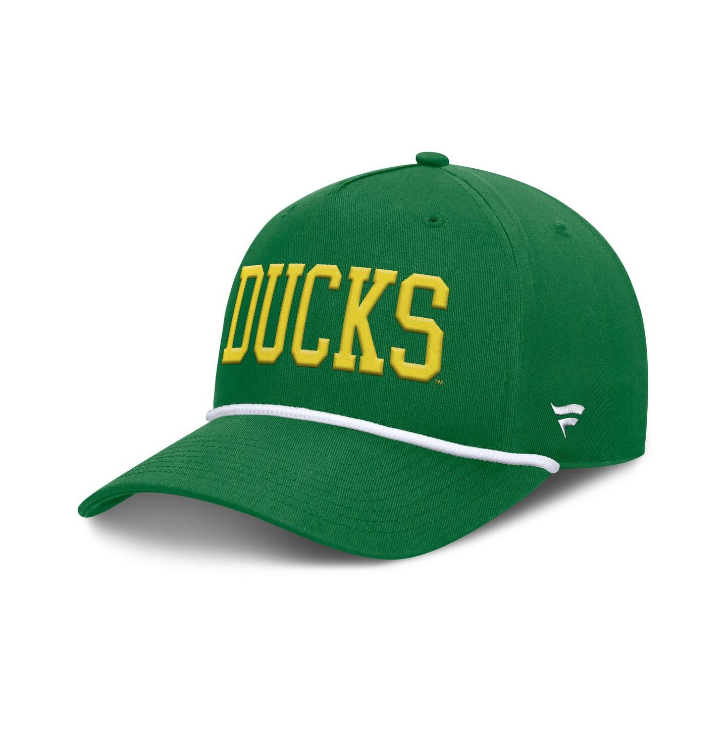 Мужская кепка Fanatics Green Oregon Ducks Foul Ball Rope Adjustable Hat — фото 1