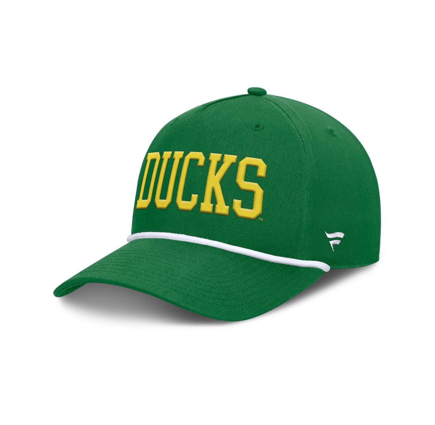 Men's Green Oregon Ducks Foul Ball Rope Adjustable Hat