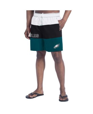 G-III Sports by Carl Banks - Men's Midnight Green/Black Philadelphia Eagles Sunrise Volley Swim Shorts