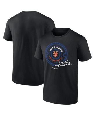 Fanatics - Men's Juan Soto Black New York Mets Seal Logo T-shirt