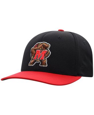Men's Black Maryland Terrapins Reflex Fitted Hat