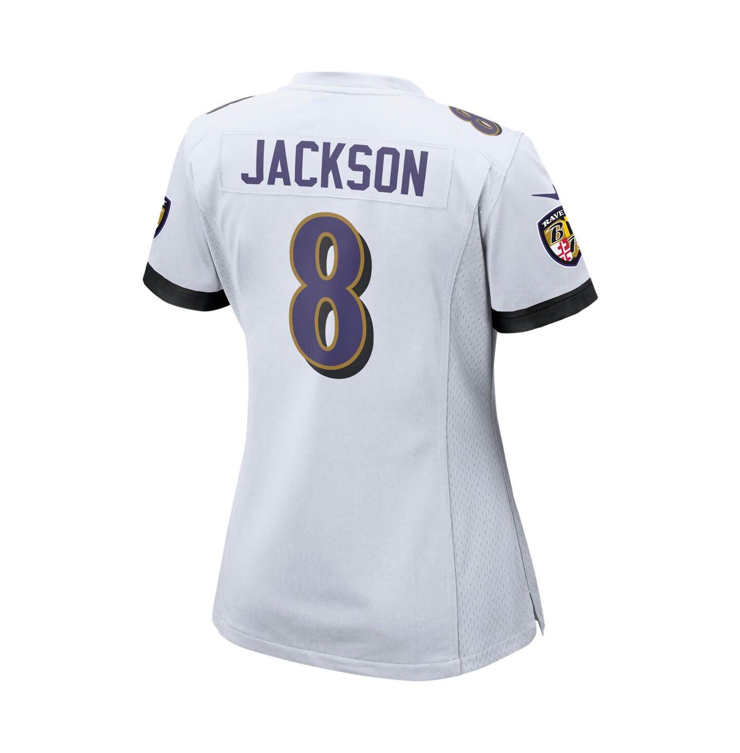 Женский топ Nike Lamar Jackson Baltimore Ravens Game Jersey, цвет: Фиолетовый / Золотой — фото 4