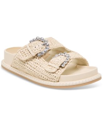 Dolce Vita - Women's Shauny Crystal Double-Buckle Footbed Sandals