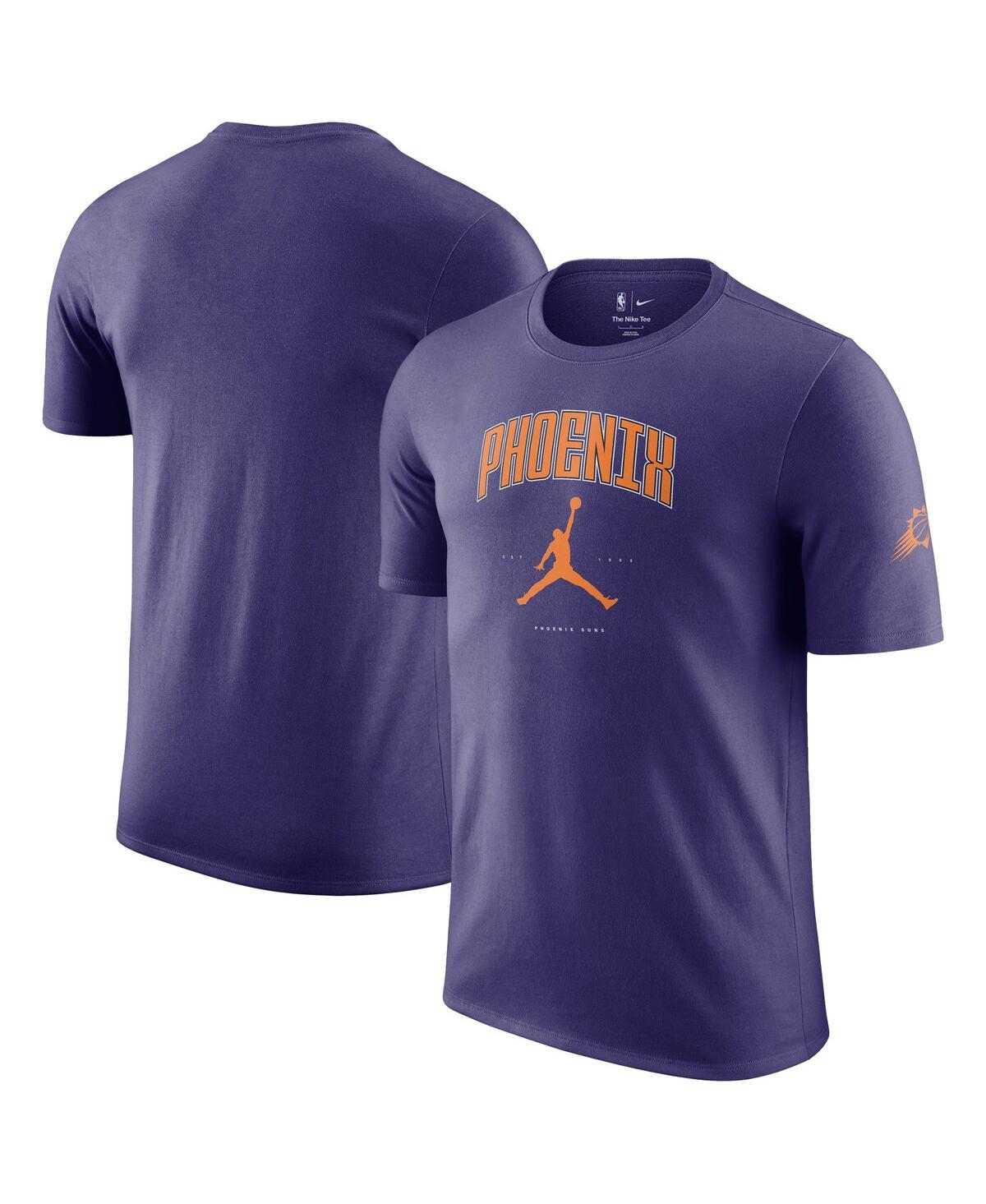 JORDAN MEN'S AND WOMEN'SÂ PURPLE PHOENIX SUNS ESSENTIAL CITIES T-SHIRT 
