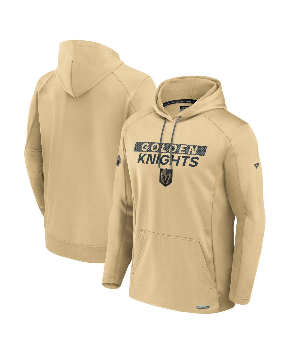 Fanatics Men's Gold Vegas Golden Knights Authentic Pro Alternate Fleece Pullover Hoodie In Gold
