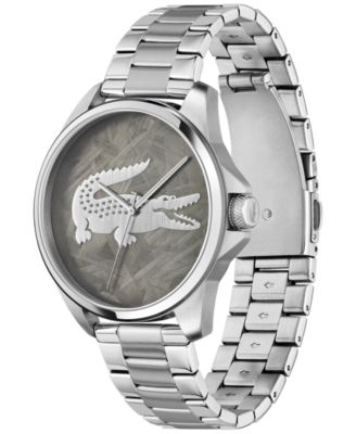 Men's Le Croc Silver Tone Stainless Steel Bracelet Watch, 43mm