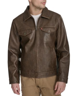 Levi's - Men's Classic-Fit Faux-Leather Jacket