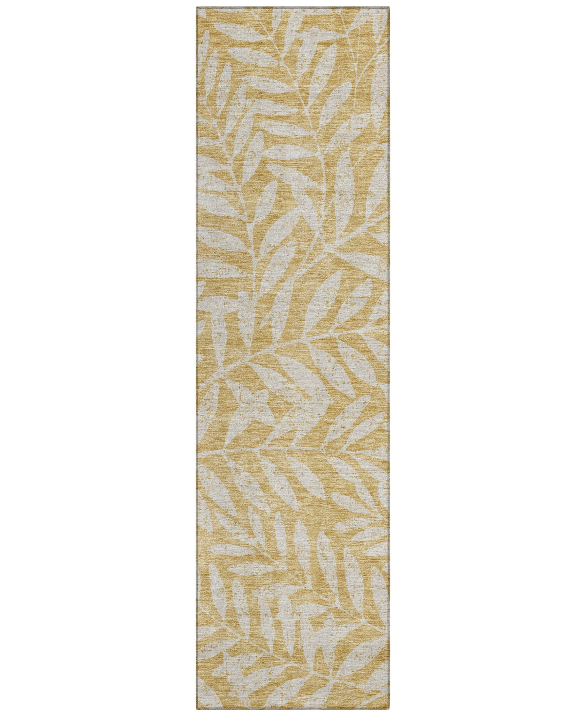 Addison Chantille Acn899 2'3"x7'6" Runner Area Rug In Gold