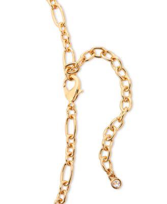 Gold-Tone Locket & Chain Fringe Pendant Necklace, 36" + 3" extender, Exclusively at Macy's