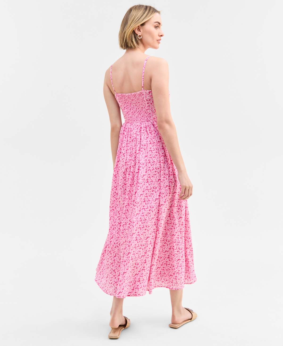 On 34th Women's Square-neck Maxi Dress, Exclusively At Macy's In Fuchsia Purple
