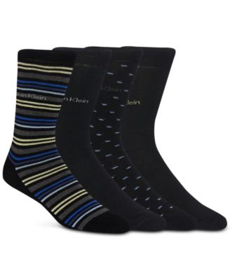 Men's 4pk. Textured Logo Crew Socks