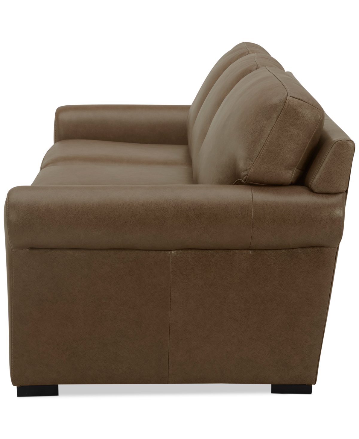 Macy's Radley 86" Leather Roll Arm Sofa, Exclusively At  In Sand