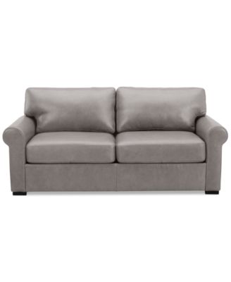 Radley Roll Arm 74" Leather Apartment Sofa