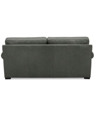 Radley Roll Arm 74" Leather Apartment Sofa