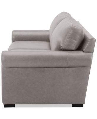 Radley Roll Arm 74" Leather Apartment Sofa