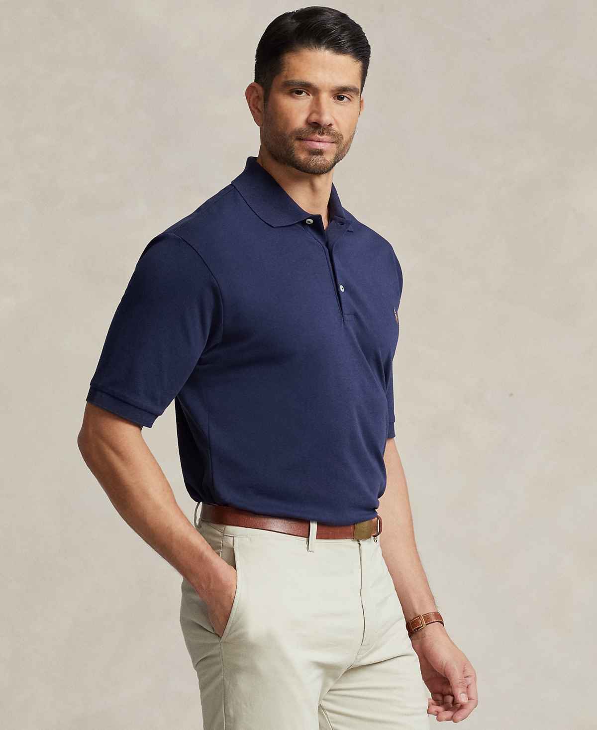 Polo Ralph Lauren Men's Big & Tall Classic Fit Soft Cotton Polo - Refined Navy