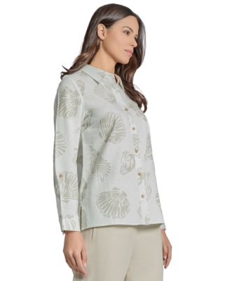 Women's Embroidered Lined-Blend Blouse