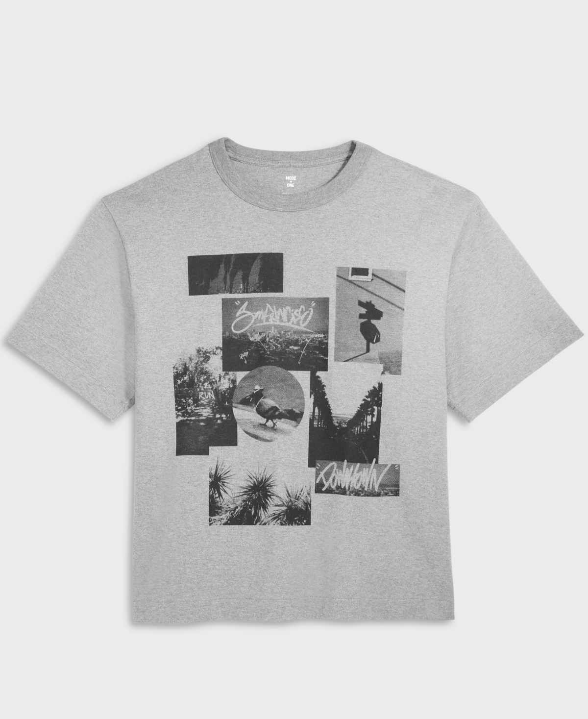 Mode of One Men's Relaxed-Fit Photo Collage Graphic T-Shirt, Exclusively at Macy's