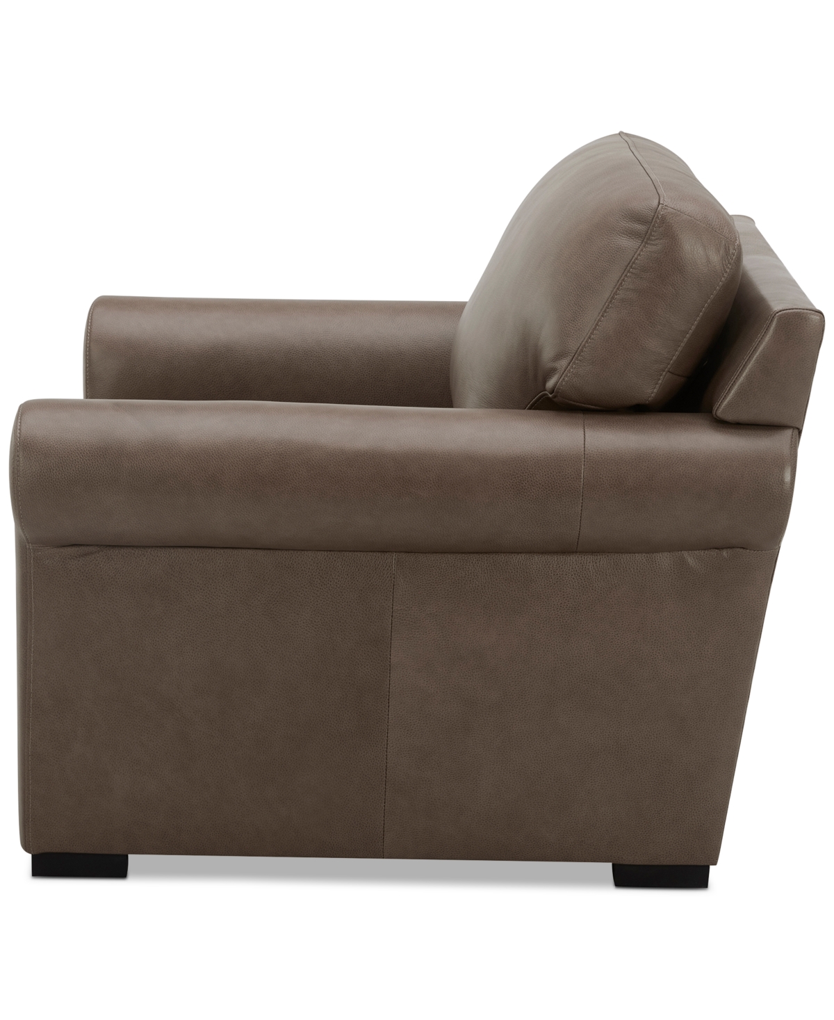 Macy's Radley 38" Leather Chair, Created For  In Taupe