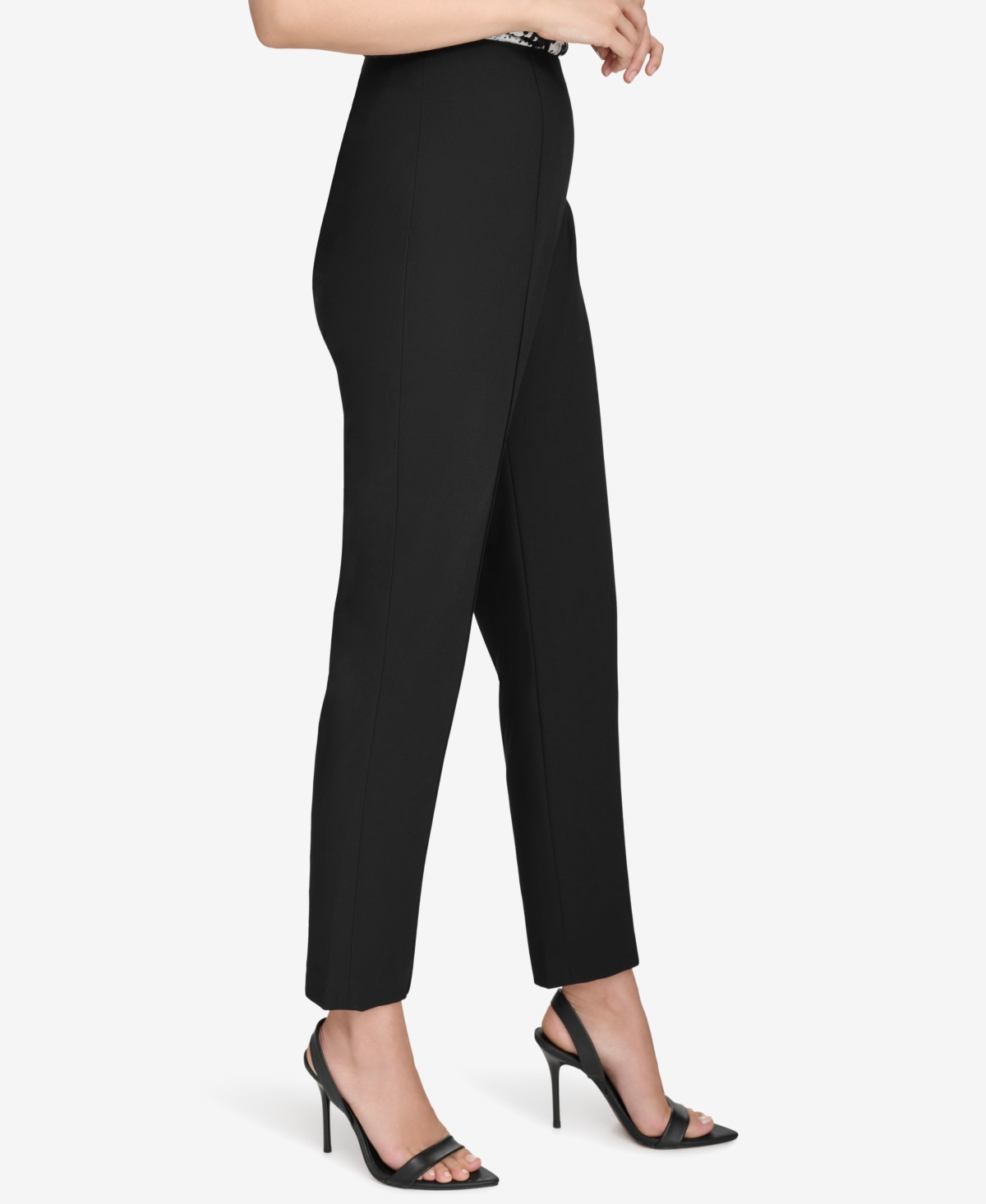 HALSTON WOMEN'S SLIM CROPPED TROUSERS 