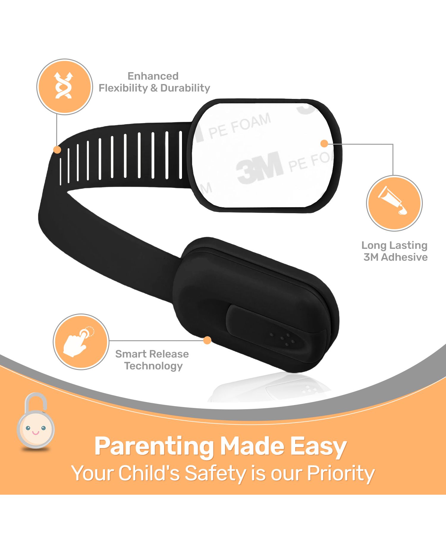 | Adjustable Safety Strap - Black