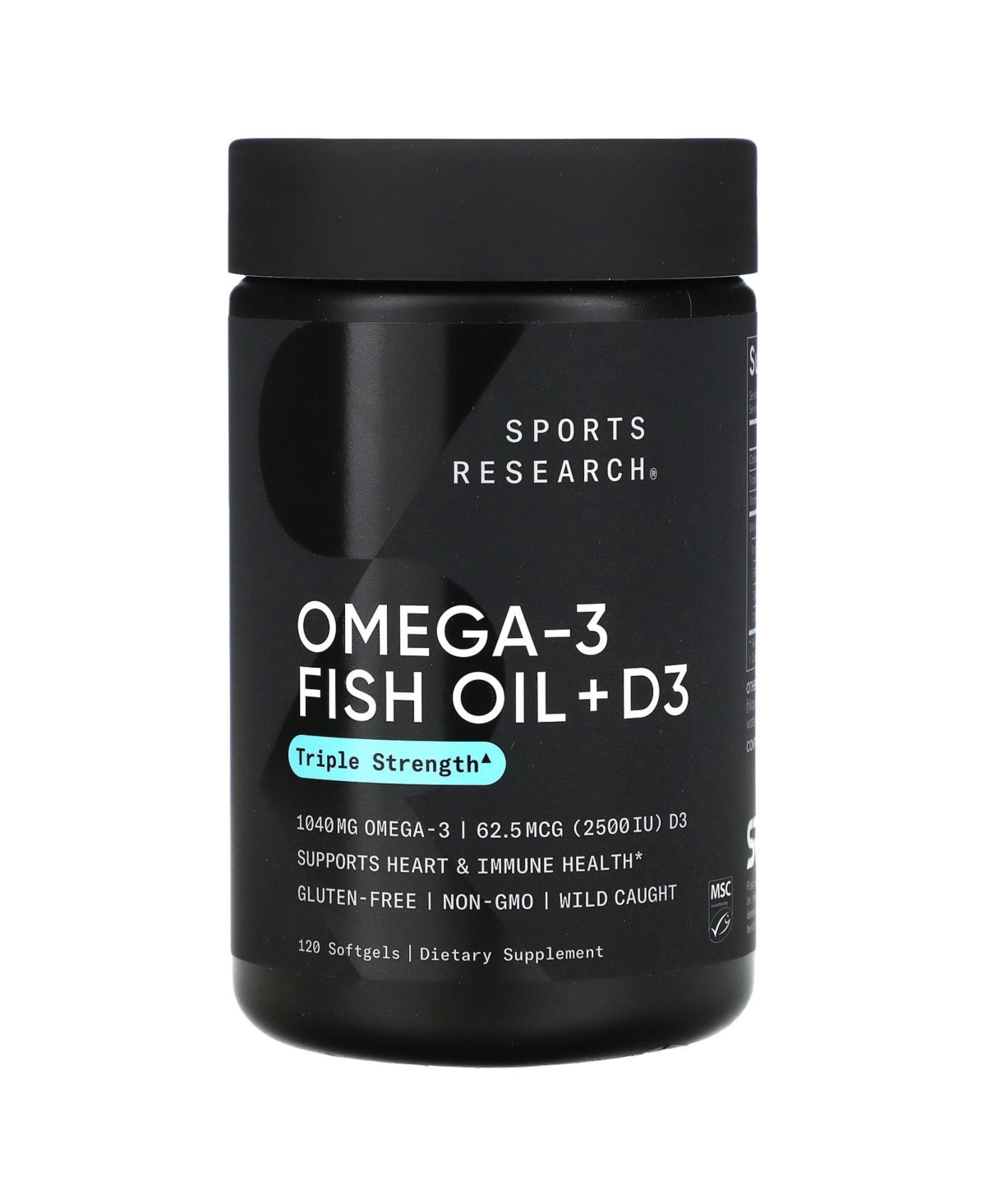 Omega-3 Fish Oil + D3 Triple Strength 1 040 mg & 62.5 mcg (2 500 Iu) -