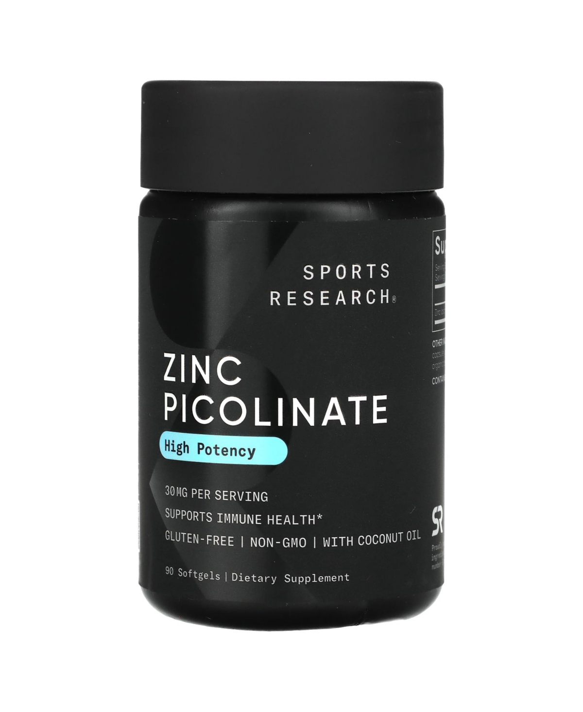 Zinc Picolinate High Potency 30 mg - 90 Softgels