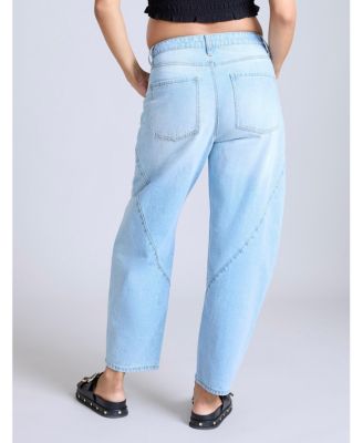 Maternity Under the Belly Barrel Leg Jeans - Motherhood