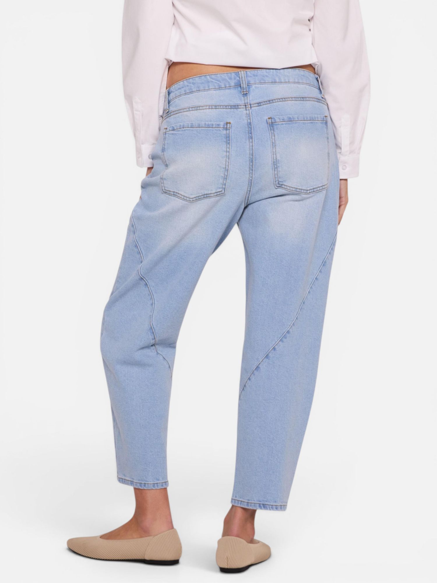 Women's Under the Belly Barrel Leg Jeans - Motherhood