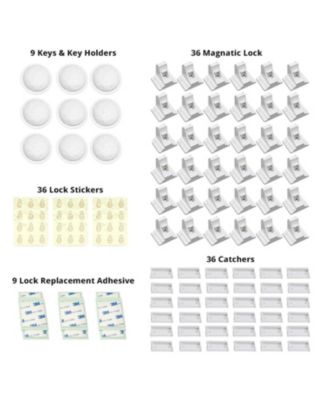 Toddler Proof Me | Magnetic Safety Lock Kit (36 Locks + 9 Keys)