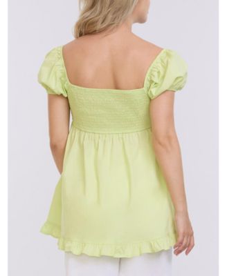 Maternity Off the Shoulder Short Sleeve Babydoll Top - Motherhood