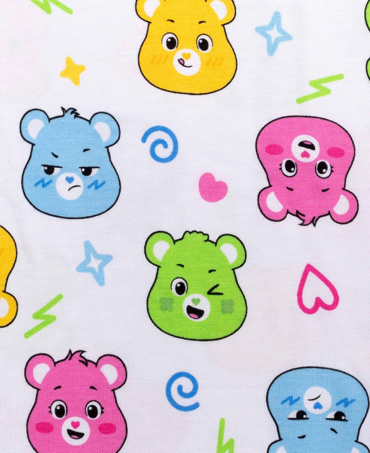 Care Bears Little And Big Girls Short Sleeve And Pant, 2-piece Pajama Set In Assorted