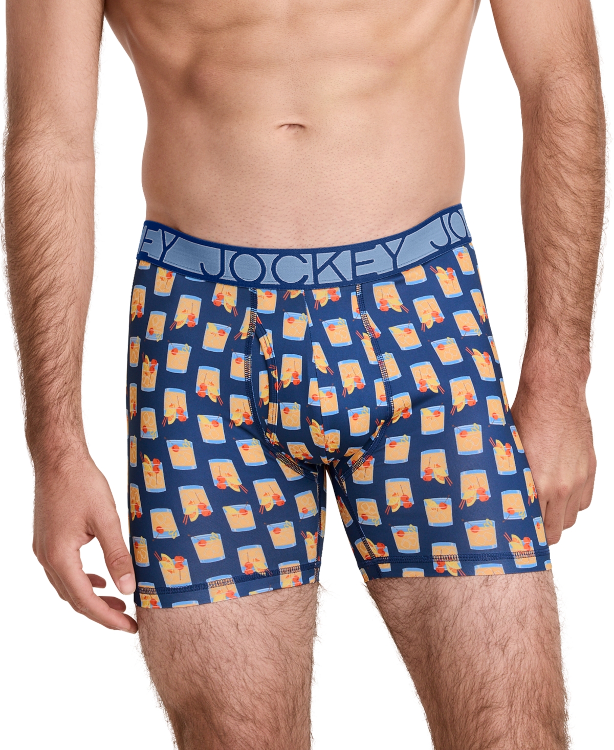 Active Microfiber 3.5" Boxer Brief - Summer Sips