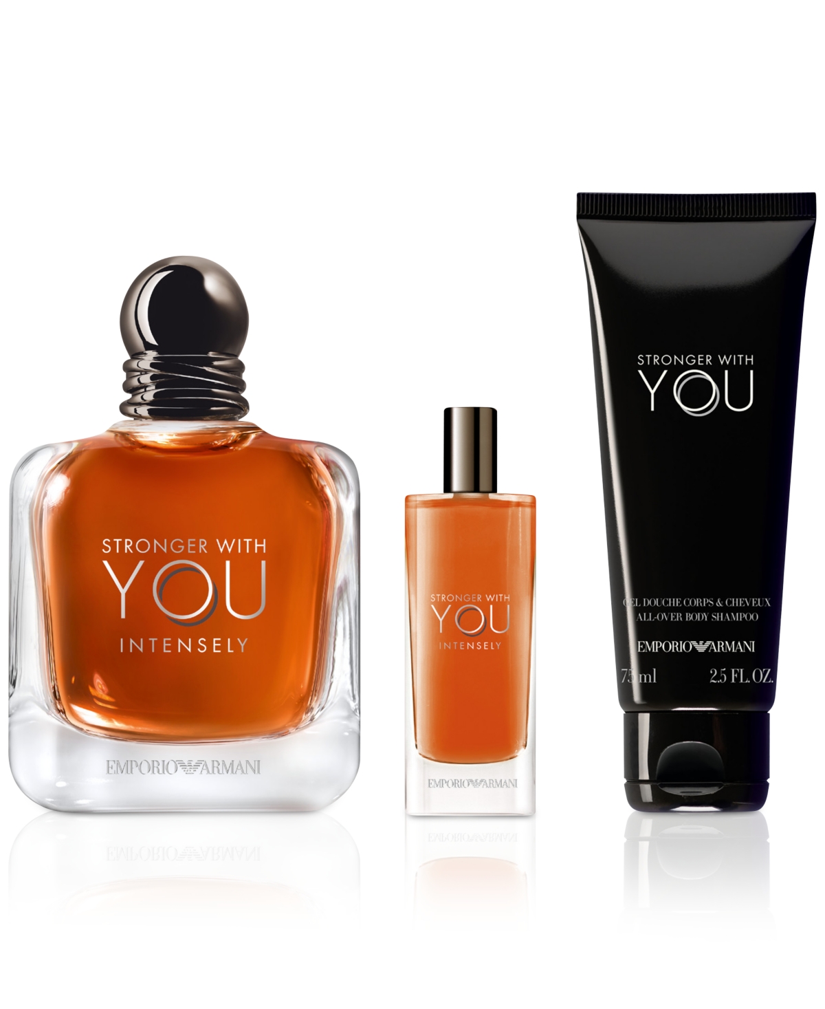 Giorgio Armani Men's 3-pc. Emporio Armani Stronger With You Intensely Eau De Parfum Gift Set In No Color