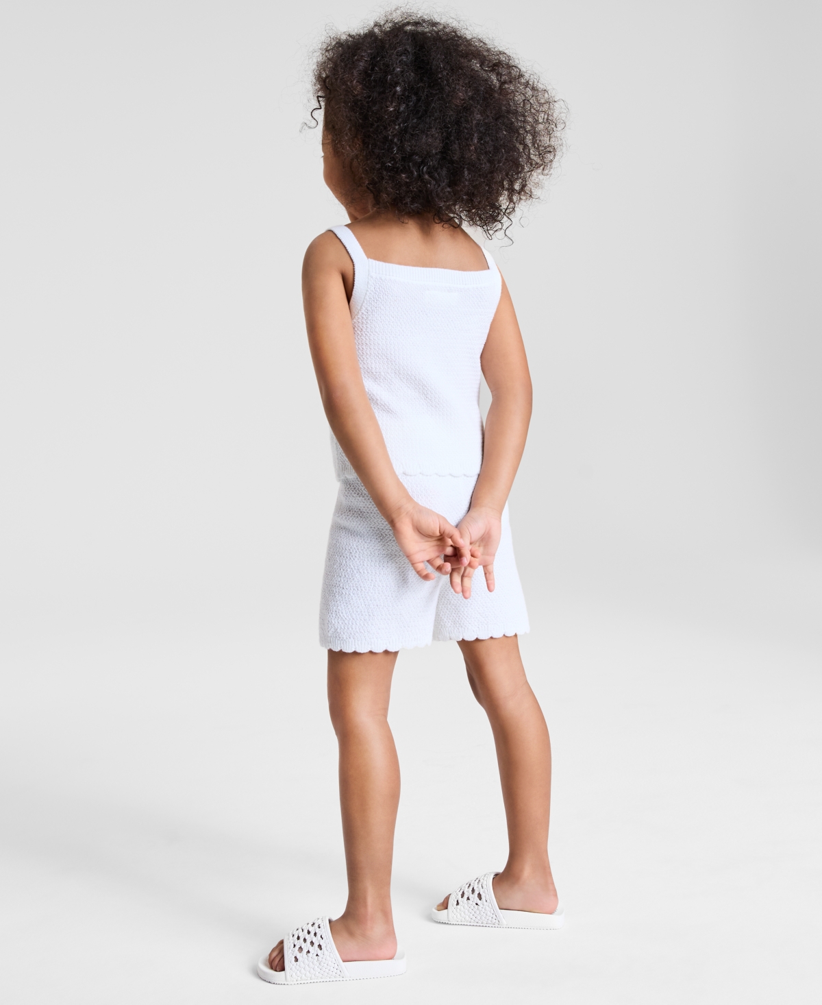 Epic Threads Toddler Girl Crochet Short Set, Toddler, Exclusively At Macy's In Bright Whi