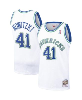 Mitchell & Ness - Men's Dirk Nowitzki White Dallas Mavericks 1998/99 Hardwood Classics Swingman Jersey